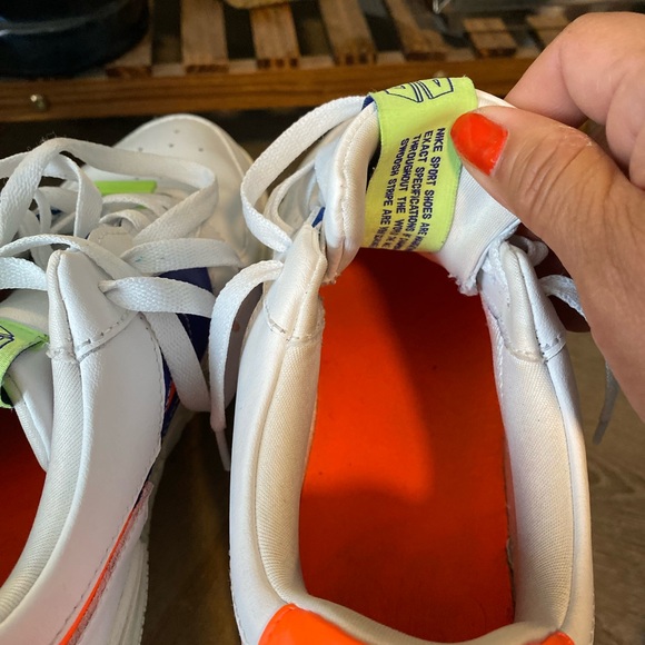 Nike Airforce 1 neon color block sneakers - Picture 7 of 10